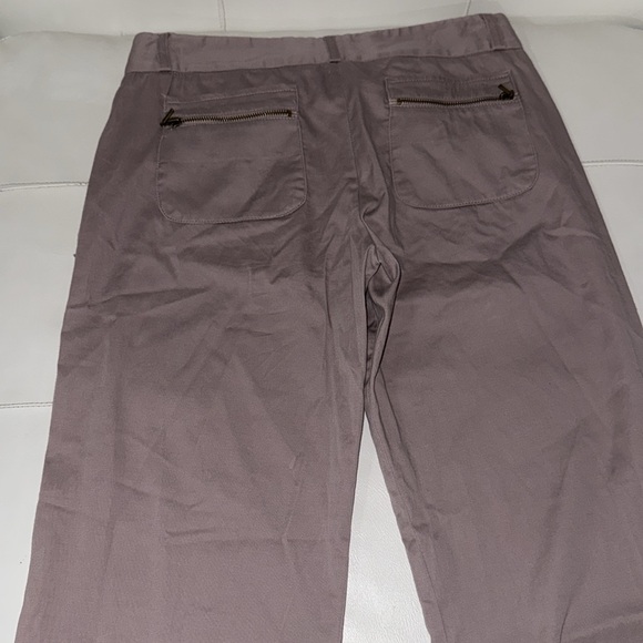 Tara Jarmon cotton trouser in Mauve bootcut size 40 / 8 - Picture 7 of 7